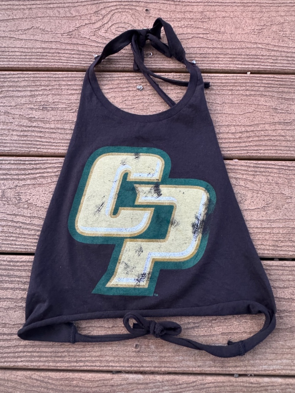 Cal Poly vintage reworked halter top XS
